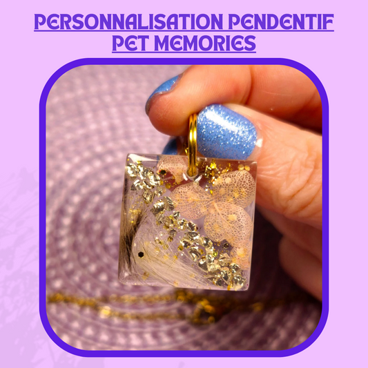 Personnalisation pendentif Pet memories