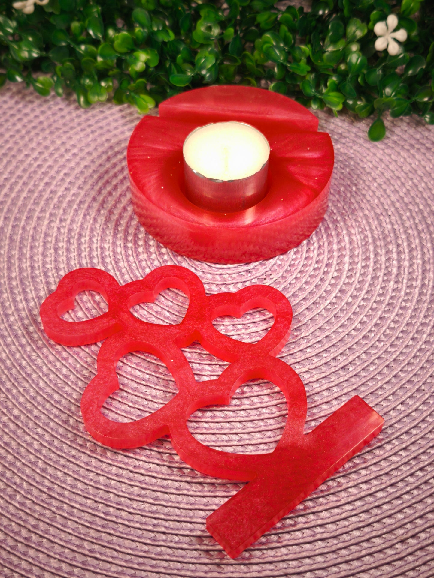 Bougeoir Clip Nuée de cœurs