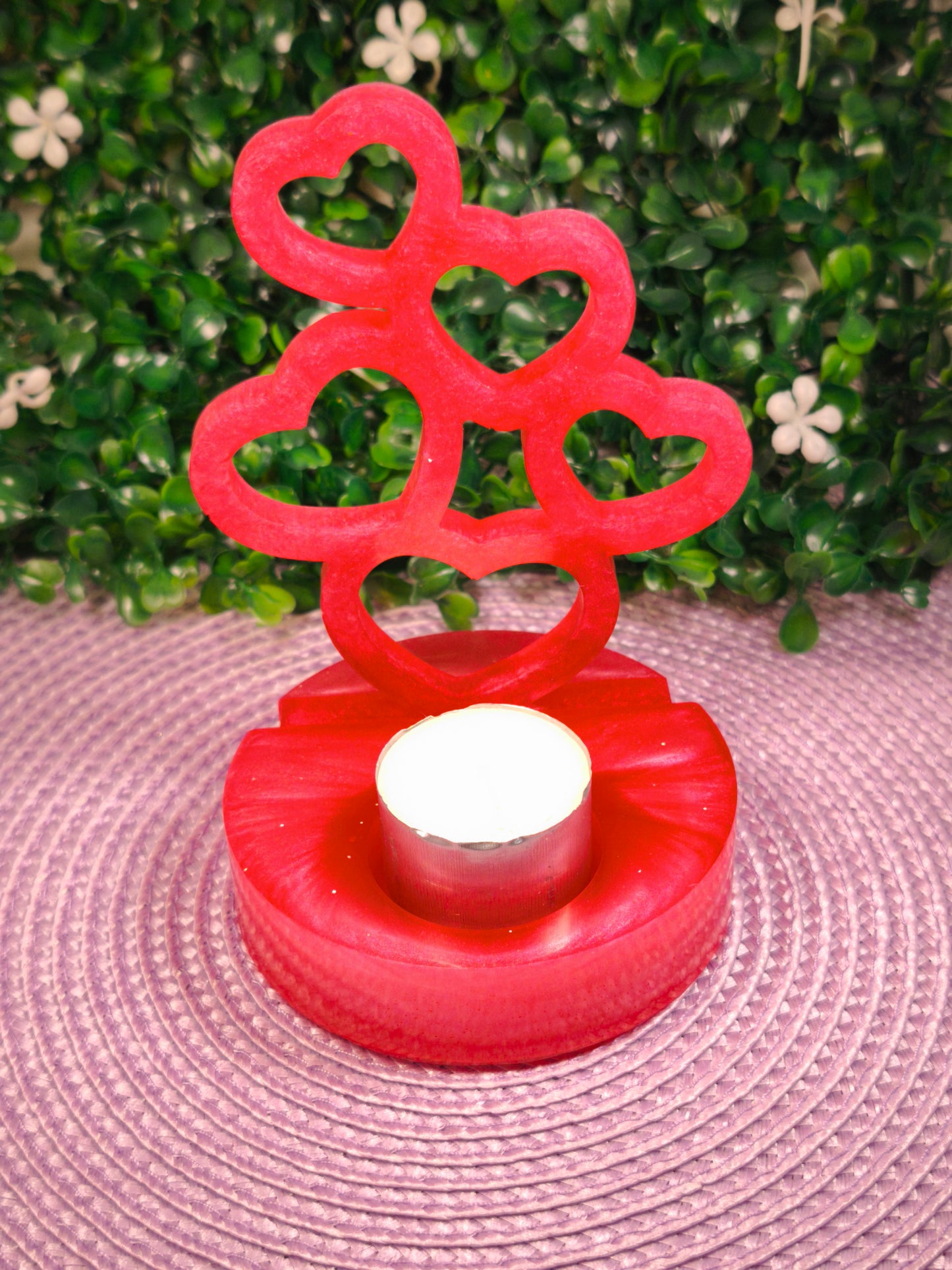 Bougeoir Clip Nuée de cœurs