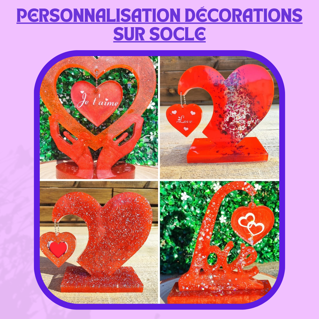 Personnalisation Décorations sur socle
