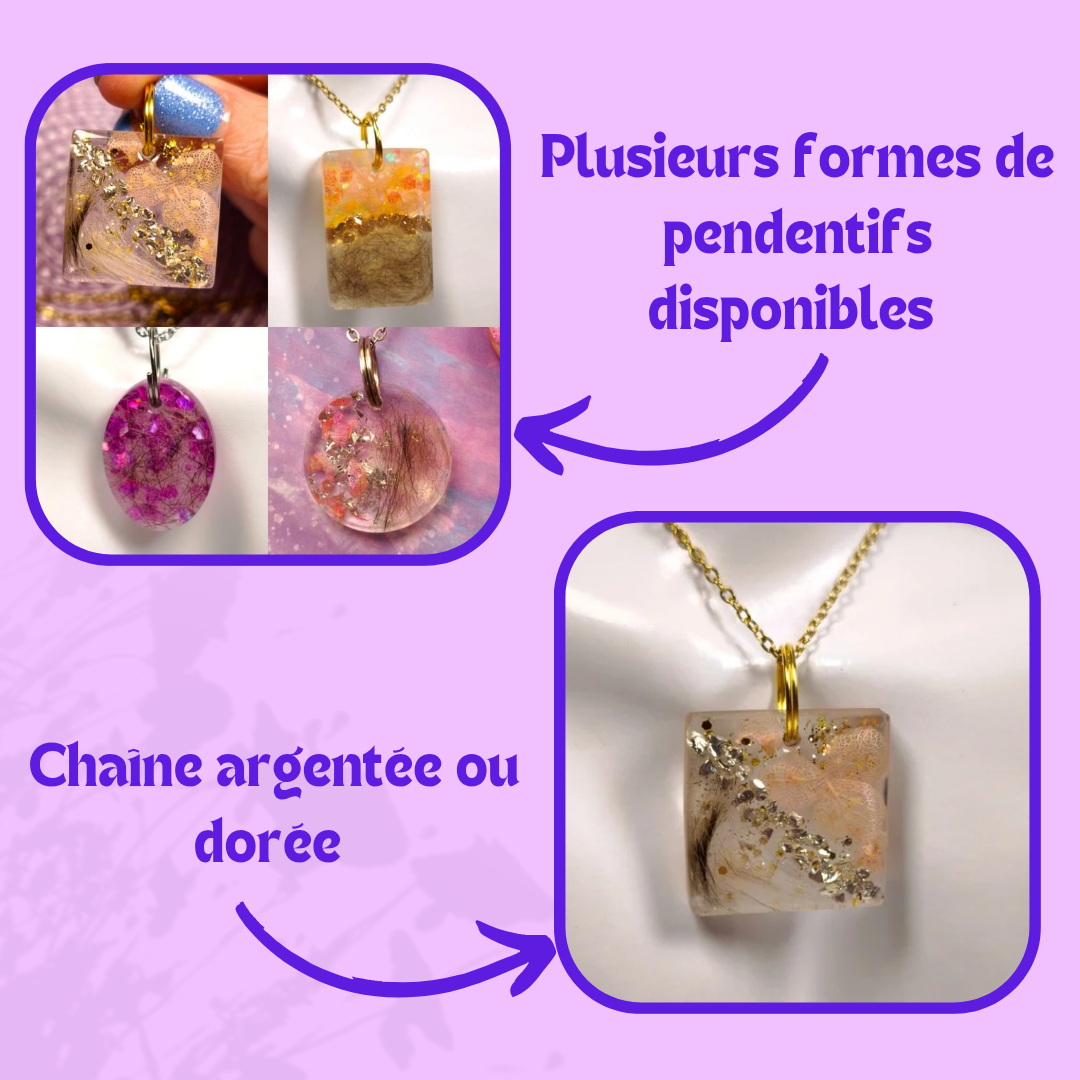 Personnalisation pendentif Pet memories