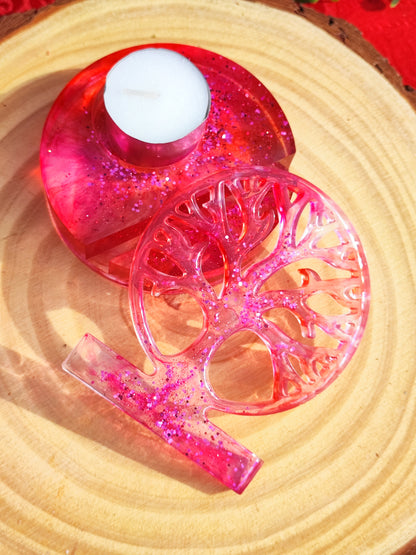 Bougeoir Clip Arbre de vie