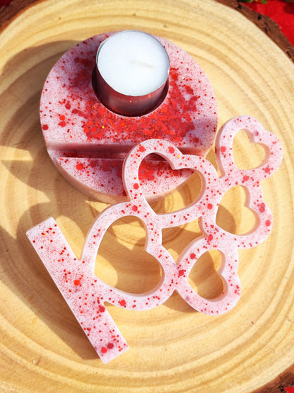 Bougeoir Clip Nuée de cœurs