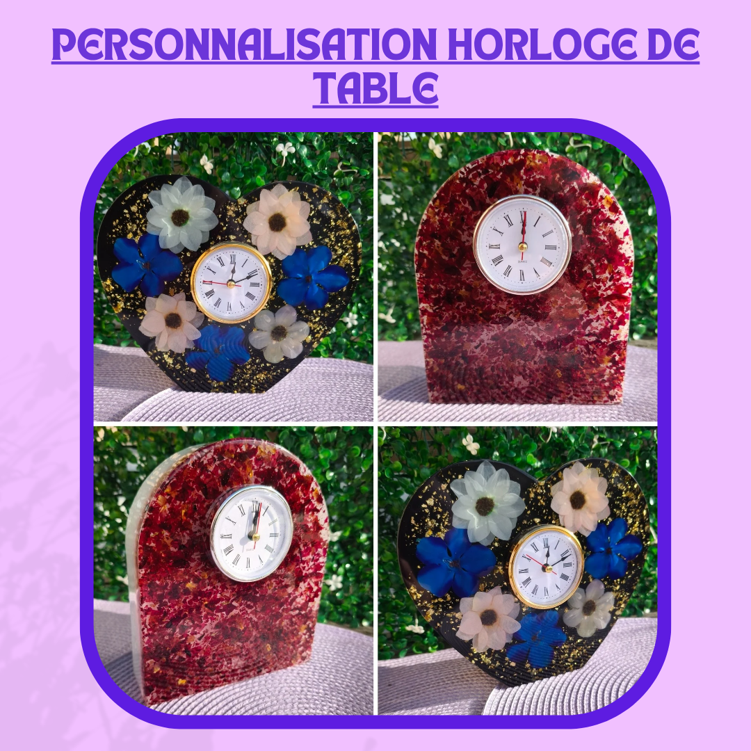 Personnalisation Horloge de table