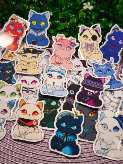 Lot Mystère de 10 Stickers Chats Genshin