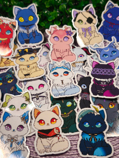 Lot Mystère de 10 Stickers Chats Genshin