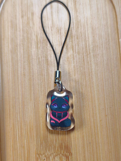 Bijou de téléphone / sac Maomao (Tenue Rose)