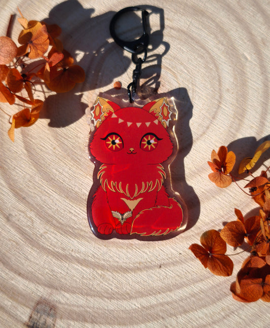 Porte-clés Mavuika - Genshin Cats