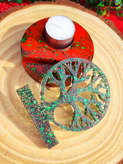 Bougeoir Clip Arbre de vie