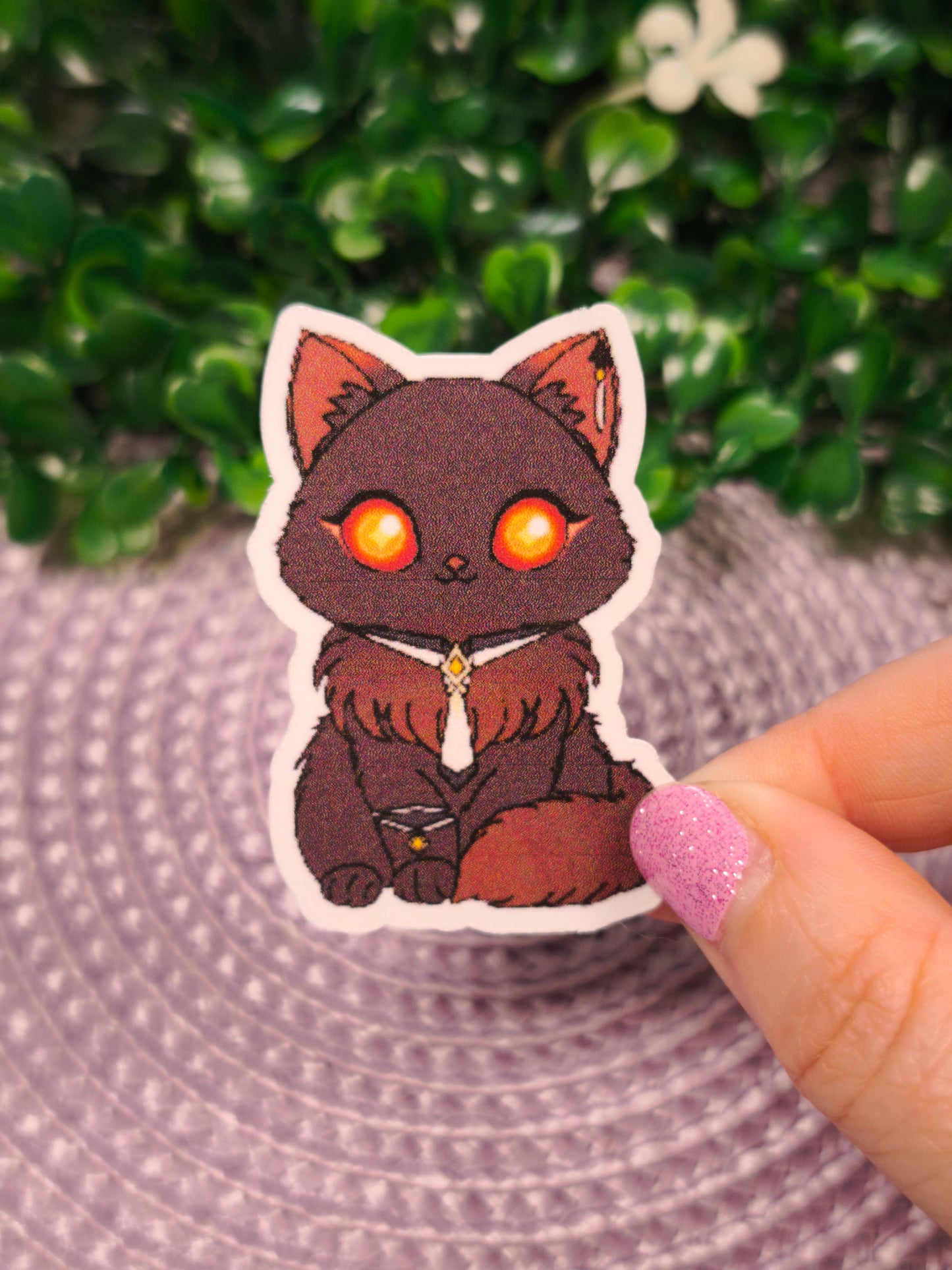 Sticker Zhongli - Genshin Cats